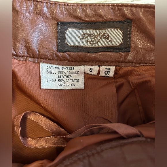 Vintage leather pants - Picture 3 of 5